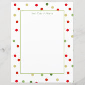 Polka Dot Framed Stationery (Voorkant)