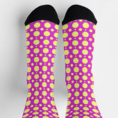 Polka Dot Fun Crazy Sokken in roze en geel (Top)