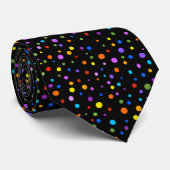 Polka Dot Fun Stropdas (Opgerold)