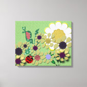 Polka Dot Garden Canvas Afdruk (Voorkant)