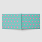 Polka Dot Gastenboek (Aqua & Pink) (Volledig)