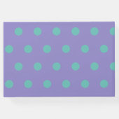 Polka Dot Gastenboek (Lavendel & Aqua) (Achterkant)