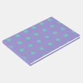 Polka Dot Gastenboek (Lavendel & Aqua) (Hoek)