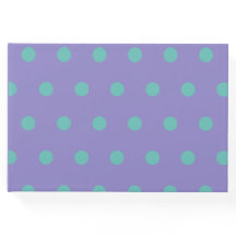 Polka Dot Gastenboek (Lavendel & Aqua)