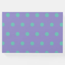 Polka Dot Gastenboek (Lavendel & Aqua)