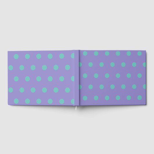 Polka Dot Gastenboek (Lavendel & Aqua) (Volledig)
