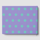 Polka Dot Gastenboek (Lavendel & Aqua) (Achterkant)