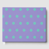 Polka Dot Gastenboek (Lavendel & Aqua) (Voorkant)