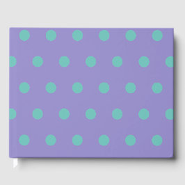 Polka Dot Gastenboek (Lavendel & Aqua)