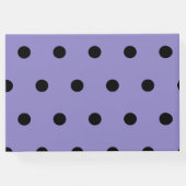 Polka Dot Gastenboek (Lavendel & Zwart) (Achterkant)