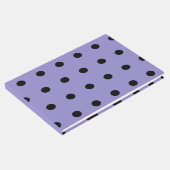 Polka Dot Gastenboek (Lavendel & Zwart) (Hoek)