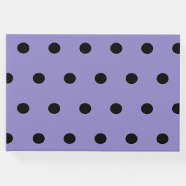 Polka Dot Gastenboek (Lavendel & Zwart)