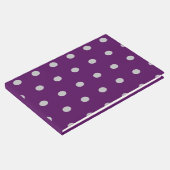 Polka Dot Gastenboek (Plum & Silver) (Hoek)