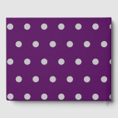 Polka Dot Gastenboek (Plum & Silver) (Achterkant)
