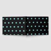 Polka Dot Gastenboek (Zwart & Aqua) (Volledig)