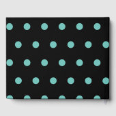 Polka Dot Gastenboek (Zwart & Aqua) (Achterkant)