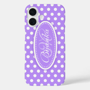 Polka dot genaamd paarse ipad case