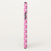 Polka dot genaamd zacht roze iphone case (Achterkant / rechts)