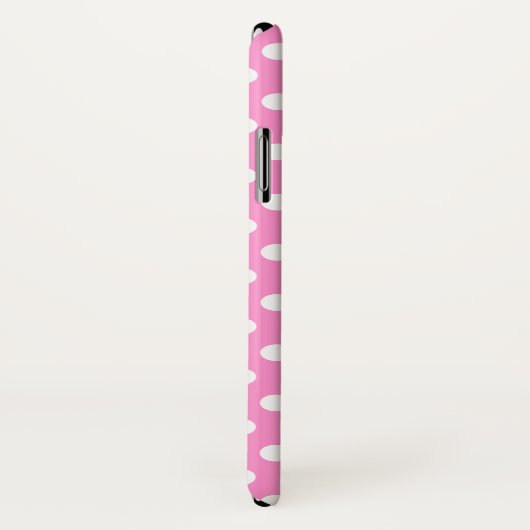 Polka dot genaamd zacht roze iphone case (Achterkant / rechts)