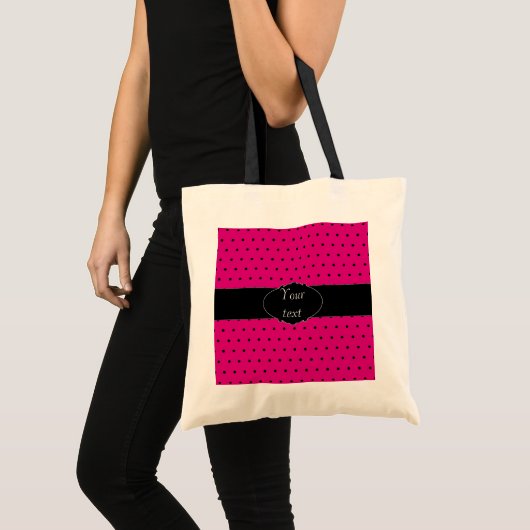 Polka Dot gepersonaliseerde tas (Voorkant (product))
