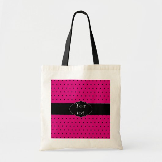 Polka Dot gepersonaliseerde tas (Voorkant)