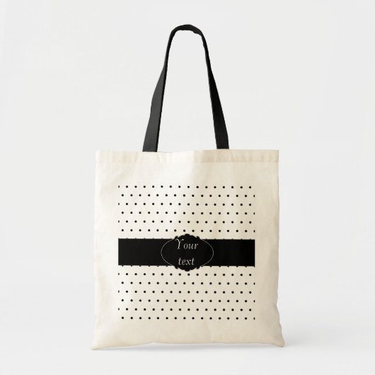 Polka Dot gepersonaliseerde tas (Voorkant)