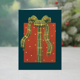 Polka Dot geschenkdoos geruite lint Folie Feestdagenkaart