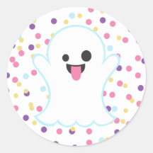 Polka Dot Ghost Emoji-Stickers