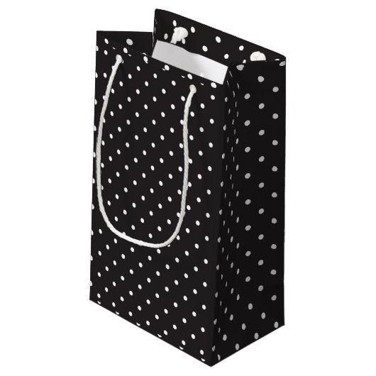 Polka Dot Gift Bag Klein Cadeauzakje (Achterkant Gekanteld)