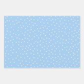 Polka Dot Gift Wrap, Cargo Green, Zand, Blauw Inpakpapier Vel (Voorkant 3)