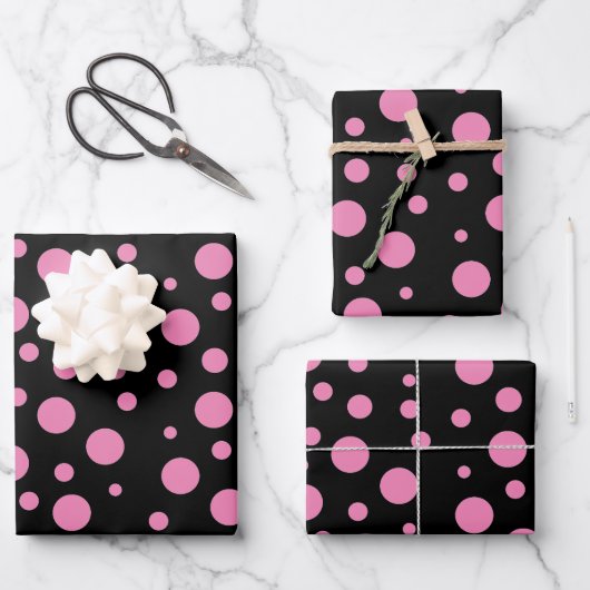 Polka Dot Gift Wrap Elke Kleur Stippen HAMbyWG Inpakpapier Vel (Voorkant)