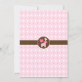 Polka Dot Giraffe Baby Fotogeboorteaankondiging Aankondiging (Achterkant)