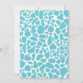 Polka Dot Giraffe Baby shower Uitnodiging (jongen) (Achterkant)