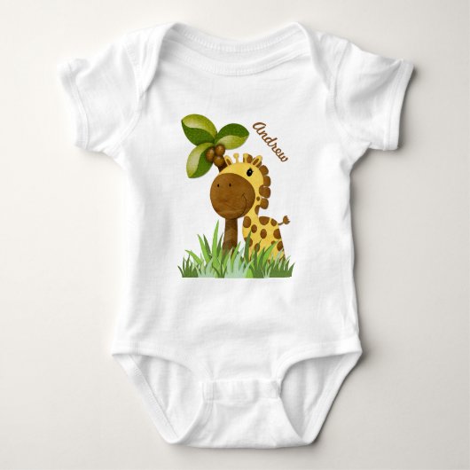 Polka Dot Giraffe Romper (Voorkant)