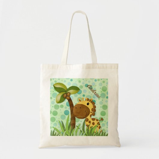 Polka Dot Giraffe Tote Bag (Voorkant)