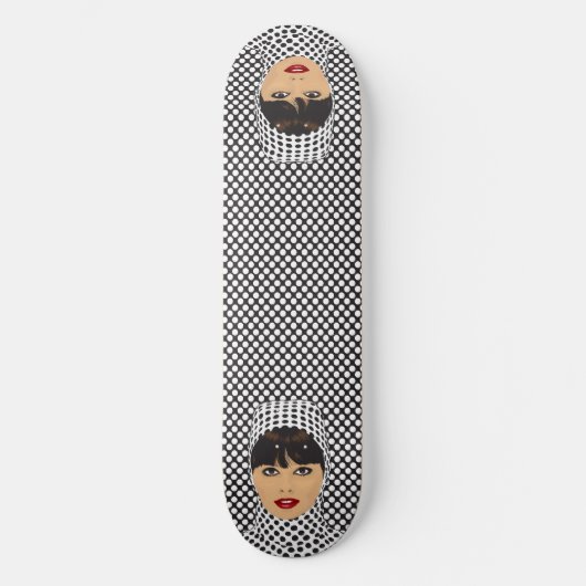 Polka Dot Girl Skateboard (Voorkant)