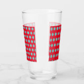 Polka Dot Glass Tumbler (rood en Aqua) (Rechts)
