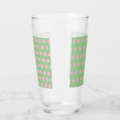 Polka Dot Glass Tumbler (Sage Green & Pastel Pink) (Rechts)