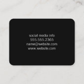 Polka Dot Gold Pattern Visitekaartje (Achterkant)