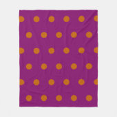 Polka Dot Gooi Deken (Deep Magenta & Sinaasappel) (Voorkant)