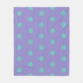 Polka Dot Gooi Deken (Lavendel & Aqua) (Voorkant)