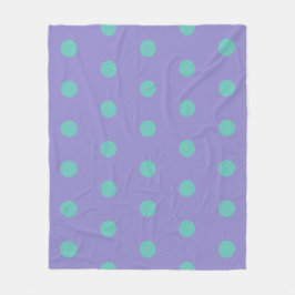 Polka Dot Gooi Deken (Lavendel & Aqua)