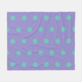Polka Dot Gooi Deken (Lavendel & Aqua) (Voorkant (Horizontaal))