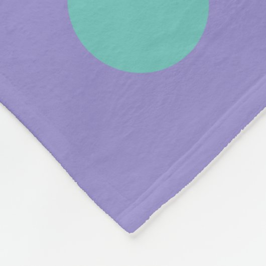 Polka Dot Gooi Deken (Lavendel & Aqua) (Hoek)