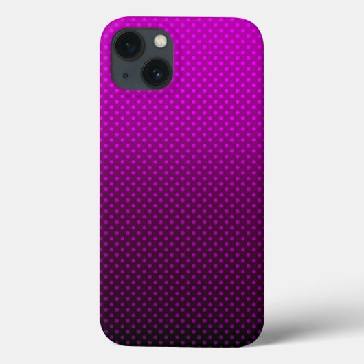 Polka dot gradiënt paarse zwarte kleuren donkere a Case-Mate iPhone case (Achterkant)