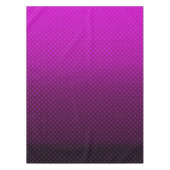 Polka dot gradiënt paarse zwarte kleuren donkere a tafelkleed (Voorkant)