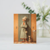 Polka Dot Granny Charm Briefkaart (Staand voorkant)