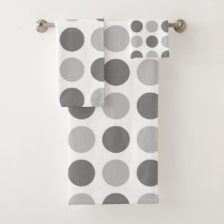 Polka Dot Grays Bad Handdoek