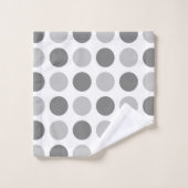 Polka Dot Grays Bad Handdoek (Wasdoekje)