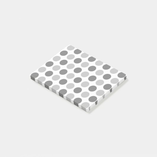 Polka Dot Grays Post-it® Notes (Schuin)